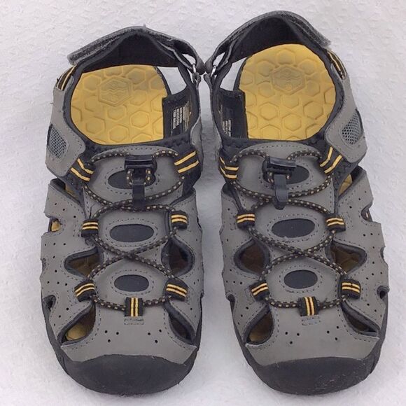 Khombu “Kyle” Gray Bungee Top Sandals - Picture 3 of 12